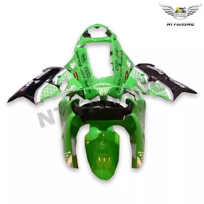 Fit For Kawasaki Ninja 2000-2001 ZX9R Green Black Plastic Fairing Kit A013 • $439.99