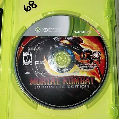 Mortal Kombat Komplete Edition (Microsoft Xbox 360 2012) Disc Only - Tested • $14.99