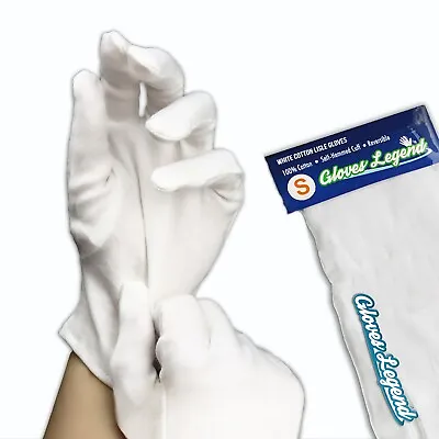 6 Pairs (12 Gloves) 100% Cotton White Moisturizing Dry Hands Gloves Women Size S • $11.95