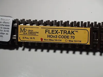 HON3 Micro-Engineering #10-114 HON3 SCALE Code 70 Flex Track NON WEATHERED • $50