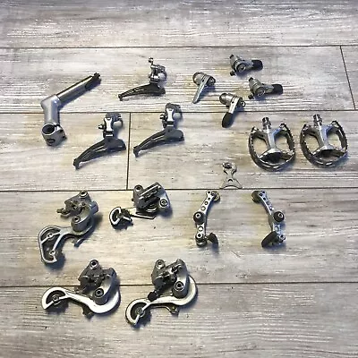 Vintage Early 80’s Suntour Parts Lot ! XC 2 Pedals XC Stem XC Derailleurs Etc • $82.78