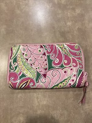 Vera Bradley~Wallet “Petal Pink” Zip Around Organizer Excellent Condition! • $18