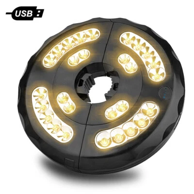 $35.99 • Buy 28 LED Patio Umbrella Light Garden Parasol USB Rechargeable Umbrella Pole Lamp