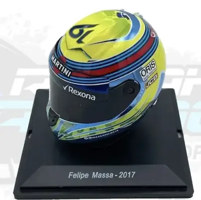 F1 Felipe Massa Williams Mercedes 2017 Rare Helmet Scale 1:5 Formula 1+Magazine • $34.99