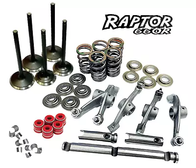 Raptor Rhino Grizzly 660 Valve Springs Valves Rocker Arm Shafts Head Rebuild Kit • $99.99