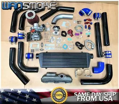 95-99 Eclipse Talon 2G 420A 2.0L T3T4 .63 Turbo Kit Manifold Intercooler BOV • $661.99