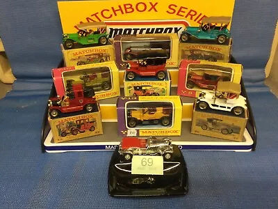 Matchbox Models Of Yesteryear. Job Lot (69) 10 X Early Boxed Cars Lesney Moy • £60