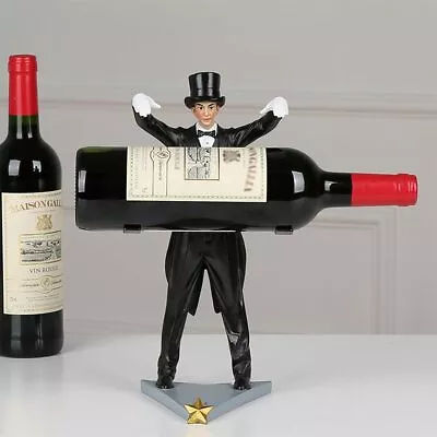 Magician Wine Bottle Holder Floating Suspension Wine Rack Magic Table Bar Decor • $56.18