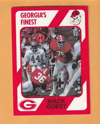 Mack Guest Georgia Bulldogs 1989 Card #84 Macon GA 9Z • $2