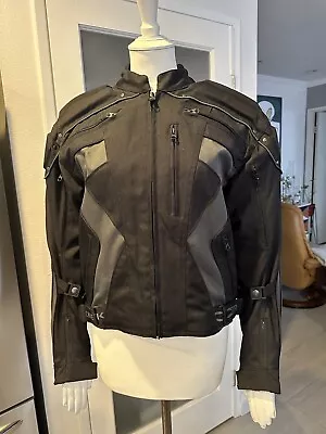 Joe Rocket Motorcycle Jacket Men's 42 Full Pockets Armor Pads Vent System Black • $29.99