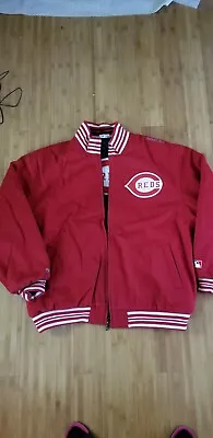 Mitchell&Ness Satin Wool Reversible Jacket Cincinnati Reds MLB Size 52 • $349