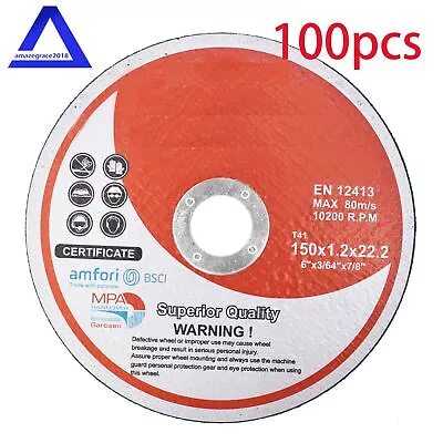 4 4.5 5 6 7  Cut Off Wheel - Metal & Stainless Steel Thin Cutting Discs • $44.49