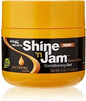 Shine N Jam Hair Gel Conditioning Extra Hold Hair Jam For Braids Edge Control B • £8.69
