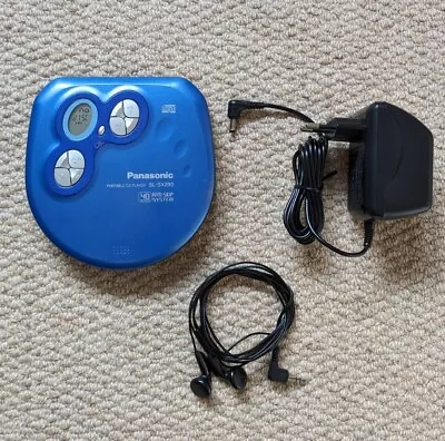 Panasonic Portable CD Player SL-SX290 Blue - Fully Working Vintage • £19.99