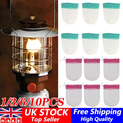 1/3/6/10PCS Lamp Mantles For Coleman Lanterns Gas Lanterns Lantern Mantle UK • £6.61