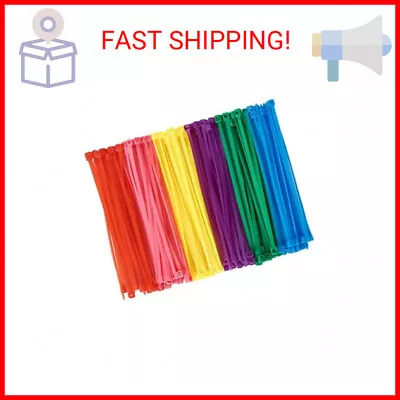 Small Colored Zip Ties - 600pcs (100 Per Color) - 4 Inch Multi-Color Wire Tie • $12.99