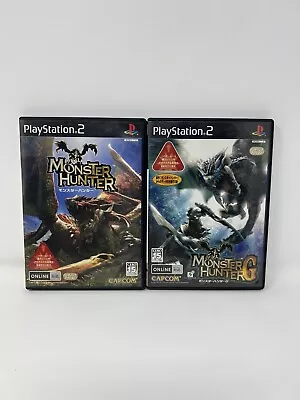 PS2 Monster Hunter 2 & G 2 LOT PlayStation 2 Japan Import Complete In Box CIB • $20