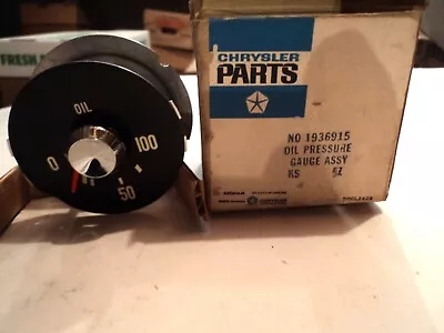 Mopar NOS 1961-68 Dodge Truck Oil Pressure Gauge 1936915 • $99.99