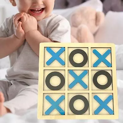 Tic TAC Toe Game Interactive Coffee Table Games Decorative For Adults Children • £5.78