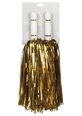 Metallic Gold Cheerleader Pom Poms • £8.99