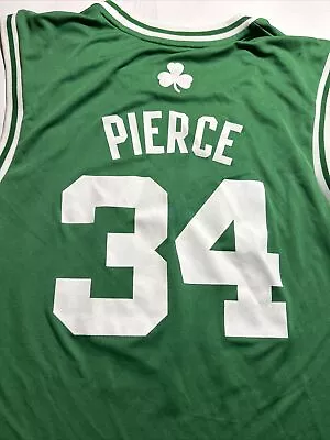 BOSTON CELTICS PAUL PIERCE #34 Green Jersey MENS MEDIUM VGUC ☘️ • $24.99