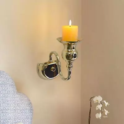 Wall Mounted Candle Holder Rustproof Elegant For Birthday Parties Wall Hotel • £16.54