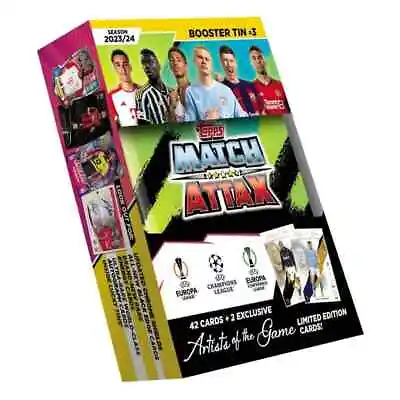 Topps Match Attax UEFA Champions League 2023/2024 44 Card Booster Tin #3 • $26.99