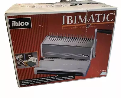 Manual Metal Punch Comb Binding Machine Heavy Duty Ibico Ibimatic • $150