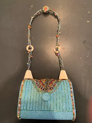 Mary Frances Elaborately Beaded Handbag Purse • $79.95