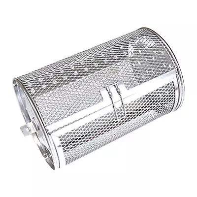 Rotisserie Basket Grill Roaster Drum Stainless Steel Rolling Grill Masterly • $21.89