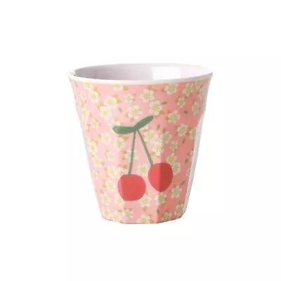 RICE Melamine Cup In Flower And Cherry Print - Combined Postage Available • £4.40