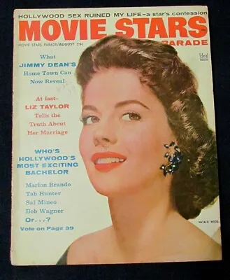 MOVIE STARS PARADE Magazine Aug 1956 Natalie Wood Liz Taylor Kim Novak VG • $13