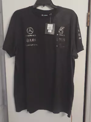 Mercedes AMG Petronas Racing T-Shirt Black EXTR LARGE NWT Officially Licensed • $17.95