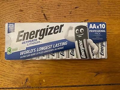 Energizer Ultimate Lithium AA 1.5V Batteries - 10 Pack 2048 EXPERATION ^^^NEW^^^ • $14.50