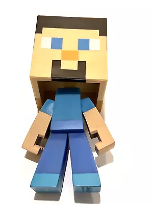 Minecraft Vinyl Steve Figure Mojang Notch 31220AMH Ball Jointed Head 6 In Action • $12.99