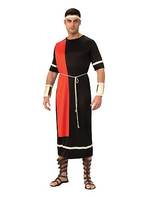 Mens Caesar Toga Costume Roman Greek Caesar Emperor Tunic Adult Fancy Dress • £17.75