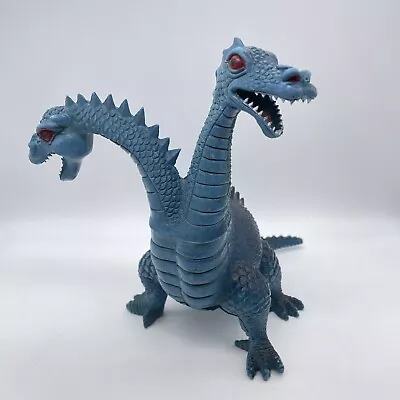 Imperial Blue Two Headed Head Dragon Toy Vintage 1983 • $18.97