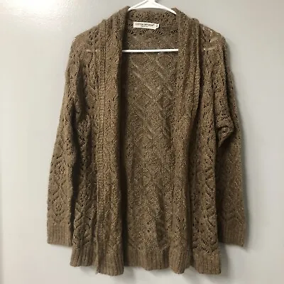 Cotton Emporium Women’s Size Medium Brown Knit Cardigan Light Weight  • £14.44