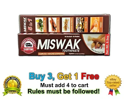 Miswak Essential Toothpaste (New 5 In 1) FREE SHIPPING Oral Care 1 Tube • $117.95