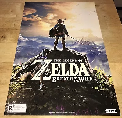 $39.95 • Buy Legend ZELDA Breath Of Wild Launch POSTER 11x17  GameStop Nintendo 2017 NEW RARE
