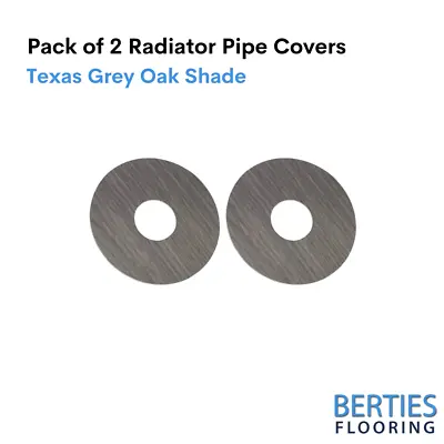 Radiator Pipe Covers Self-Stick Rose Laminate Covers Pack Of 2 Texas Grey Oak • £9.95