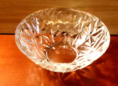 Tiffany & Co Crystal Rock Cut Bowl 6” Signed • $12.99