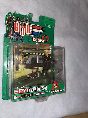 GI JOE Spy Troops Road Rebel Tank With BIG BEN Vs Cobra HASBRO NEW 2002 • $24.99