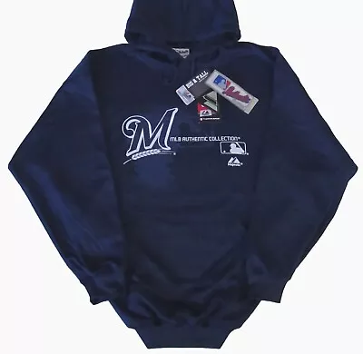 Milwaukee Brewers Men's Authentic Collection Pullover Hoodie - Size 3X 4X • $49.99