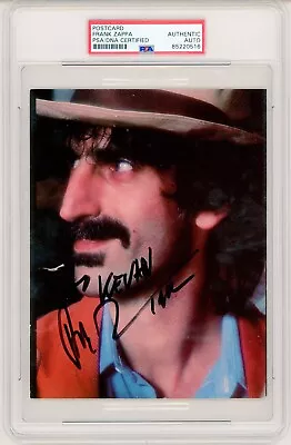 Frank Zappa ~ Signed Autographed Photo Postcard Promo ~ PSA DNA Encased • $595