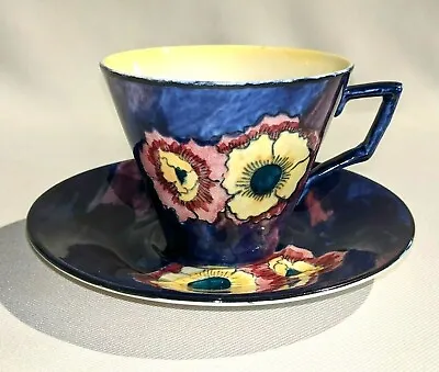 Vibrant H & K Tunstall Teacup And Saucer Floral Pattern • $23.65
