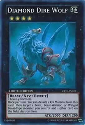 Yu-Gi-Oh Diamond Dire Wolf (CT10-EN012) Super Rare • $1.80