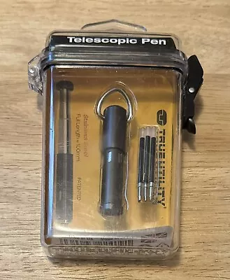 True Utility Telescopic Pen Magnetic Cap Extendable Keyring Pen • $25