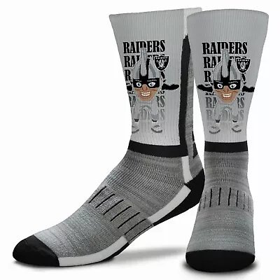 Las Vegas Raiders Mascot V-curve Socks Large Size (10-13) • $19.99