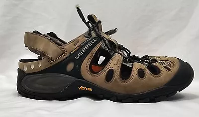 Merrell Men's Brown Sandals Shoes Continuum Hiking Walking Size 10 • $39.95